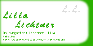 lilla lichtner business card